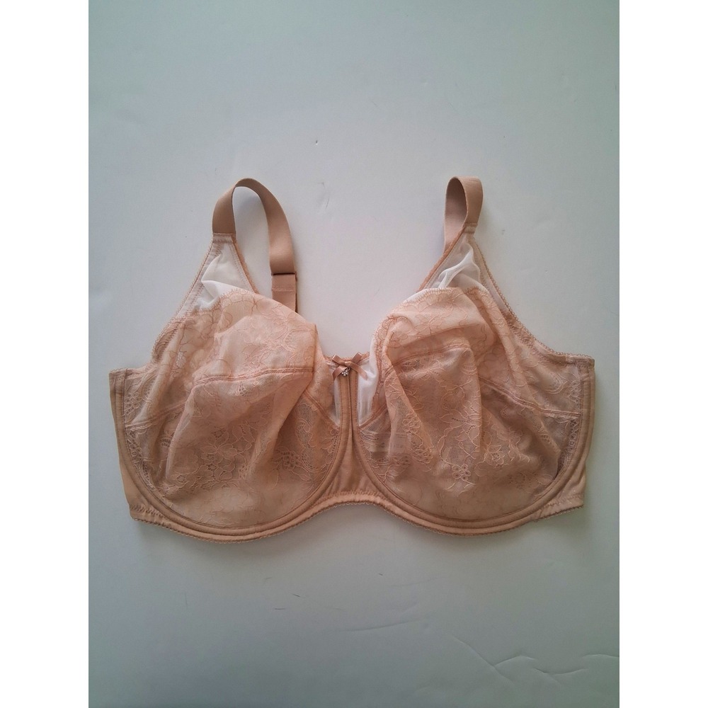 Wacoal Retro Chic Bra Women 46G Tan Lace Full Figure Underwire 855186 Lingerie